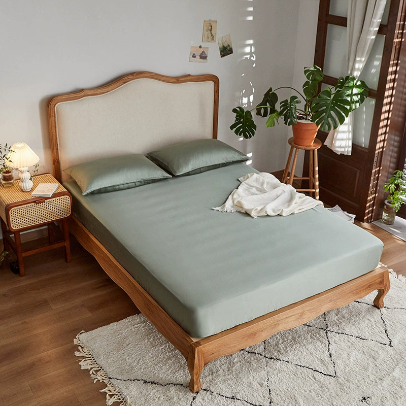 Alley Trick Classy Summer Ice Silk Solid Color Bed Sheets