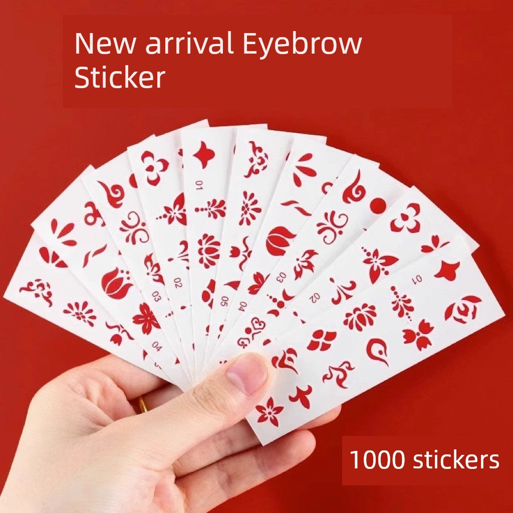 Woman's Head Ornament Bindi Child Girl Baby and Infant Archaistic Ancient Costume Forehead Print Red Dot Han Dynasty Adult Stickers New Year Hair Accessories Boy Han Tang Dynasty New Year Paste Pattern Waterproof Non-Toxic Ch