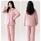 Fenteng Ke'an Coral Fleece Thickened Pajamas Women's Winter 2024 New Arrival Three Layers Thickened Fleece-lined Can Be Outerwear Homewear
