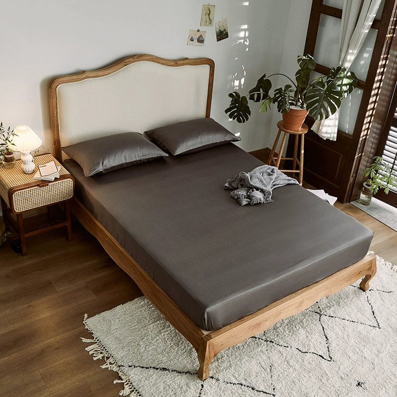 Alley Trick Classy Summer Ice Silk Solid Color Bed Sheets