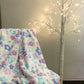 Plum Flannel Student Dormitory Bed Sheet Cover Leg Small Blanket
