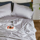 Alley Trick Classy Summer Ice Silk Solid Color Bed Sheets