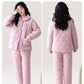 Fenteng Ke'an Coral Fleece Thickened Pajamas Women's Winter 2024 New Arrival Three Layers Thickened Fleece-lined Can Be Outerwear Homewear