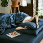 Alley Trick Classy Summer Ice Silk Solid Color Bed Sheets