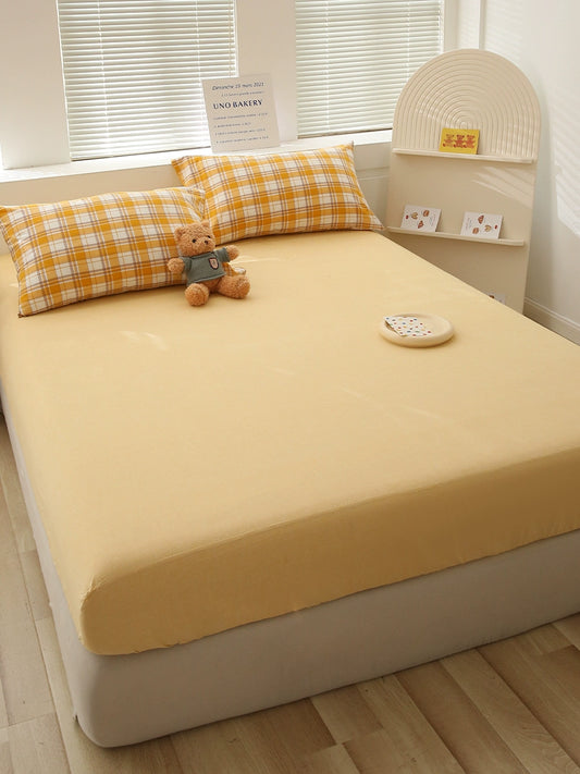 Fuji Store Japanese-Style Cotton Student Colorful Fitted Sheet