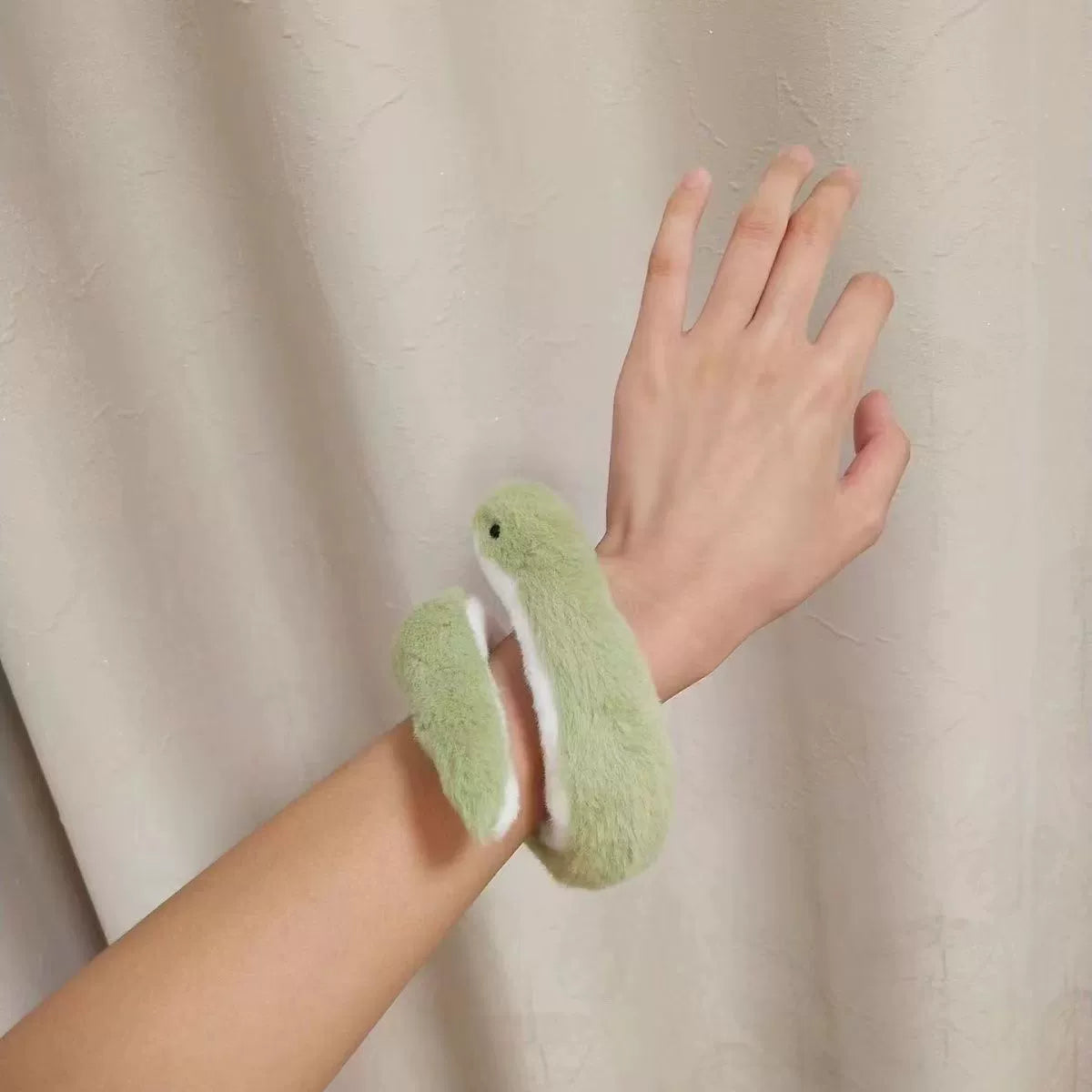 Cute Simulated Snakes Doll Snake Year Mascot New Arrival Stuffed Toy Rag Doll Green Snake Doll Sofa Living Room Decoration