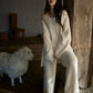Tongyu Women's 3-Piece Warm Cozy Velvet Pajama Set  For for Autumn & Winter