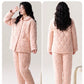 Fenteng Ke'an Coral Fleece Thickened Pajamas Women's Winter 2024 New Arrival Three Layers Thickened Fleece-lined Can Be Outerwear Homewear