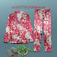 Hello Kitty Christmas Pajamas Set 3D Printed Casual Men's and Women's Long Sleeve Shirt Pajama Set