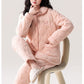 Fenteng Ke'an Coral Fleece Thickened Pajamas Women's Winter 2024 New Arrival Three Layers Thickened Fleece-lined Can Be Outerwear Homewear