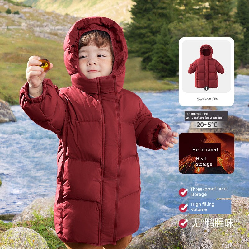 Baby Boys Thick Down Jacket Warm & Stylish Winter Coat