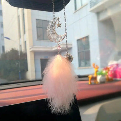 Car Pendant Dream Catcher Feather Creative Cute Rearview Mirror Hanging Home Auto Interior Decorative Ornaments Car Accessories