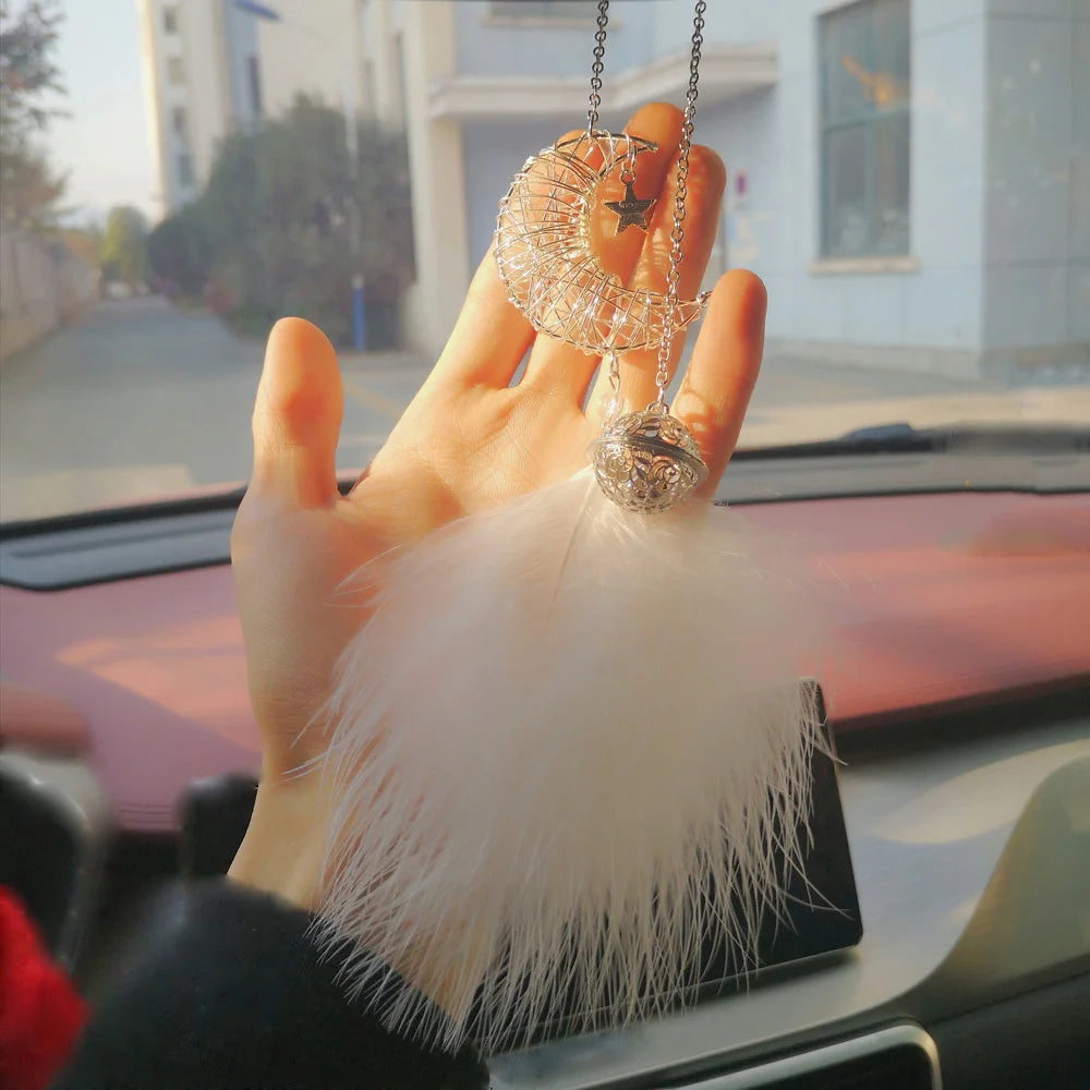 Car Pendant Dream Catcher Feather Creative Cute Rearview Mirror Hanging Home Auto Interior Decorative Ornaments Car Accessories