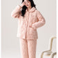 Fenteng Ke'an Coral Fleece Thickened Pajamas Women's Winter 2024 New Arrival Three Layers Thickened Fleece-lined Can Be Outerwear Homewear