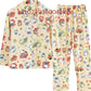 Hello Kitty Christmas Pajamas Set 3D Printed Casual Men's and Women's Long Sleeve Shirt Pajama Set