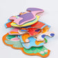 Six-In-One Puzzle Gift Box, Kidsren's Early Education Educational Toys for Beginners, Advanced Difficulty Puzzles, Fairy Tales, Animals, Ocean, Transportation, Dinosaur Multi-Theme Fun Interactive Activity Games, Gifts for Bo