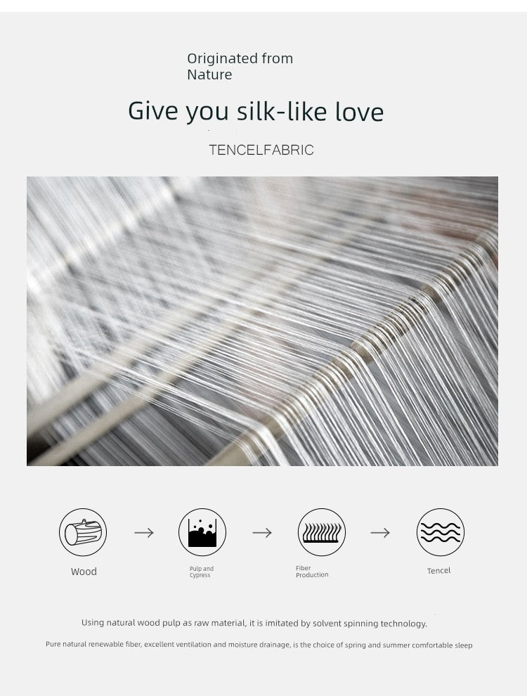 Alley Trick Classy Summer Ice Silk Solid Color Bed Sheets