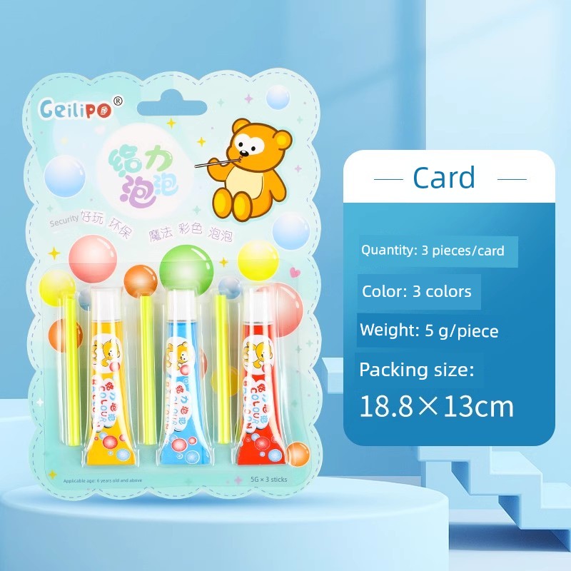 Children's Bubbles Blowing Plastic Toys Awesome Billy Bilipo up Foaming Glue Mud Girl Internet Hot No Nostalgic Poison