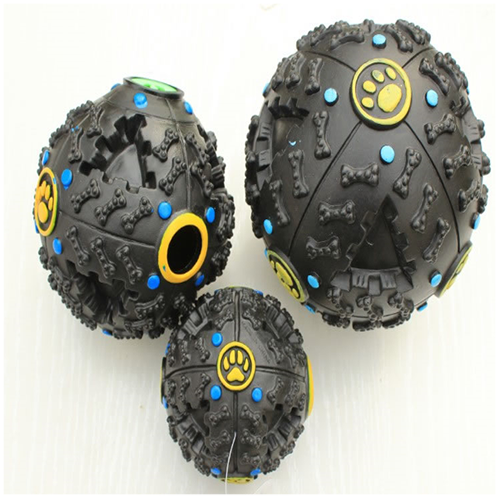 12cm Large Pet Toy Strange Sound Food Dropping Ball Dogs and Cats Training Picky Educational Dog Pet Toy Food Leakage